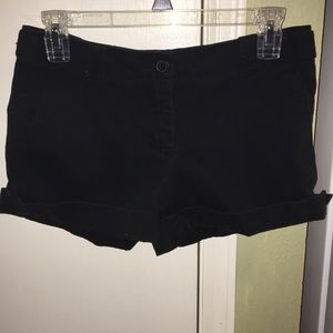 Black Jean Shorts